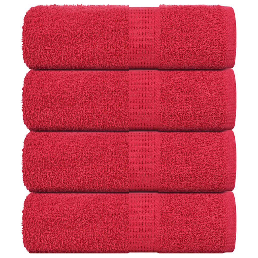 Guest Towels "FROGN" 4 pcs Red 30x50 cm 360 gsm