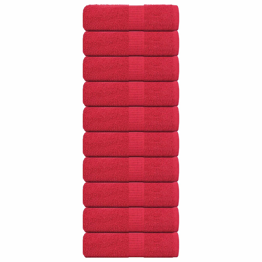 Guest Towels "FROGN" 10 pcs Red 30x50 cm 360 gsm