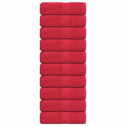 Guest Towels "FROGN" 10 pcs Red 30x50 cm 360 gsm