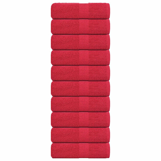 Guest Towels "FROGN" 10 pcs Red 30x50 cm 360 gsm