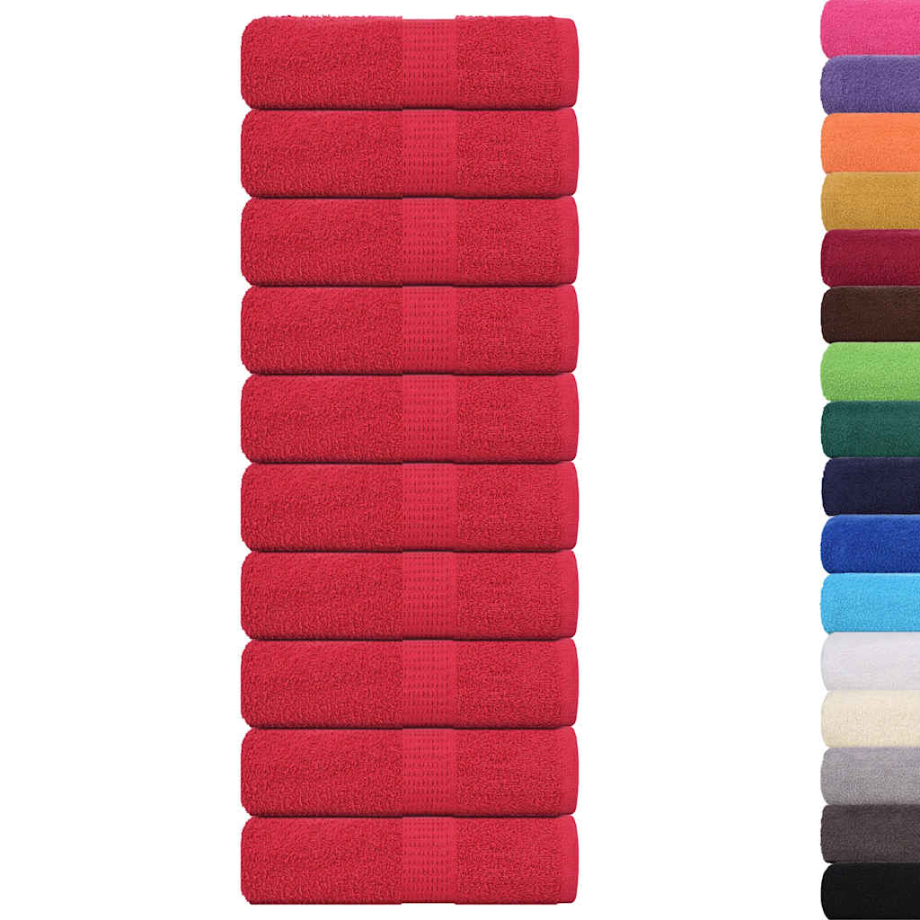 Guest Towels "FROGN" 10 pcs Red 30x50 cm 360 gsm