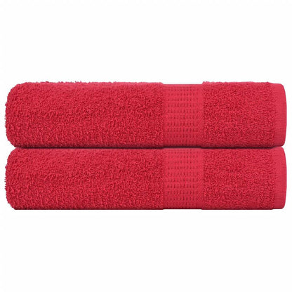 Hand Towels "FROGN" 2 pcs Red 50x100 cm 360 gsm