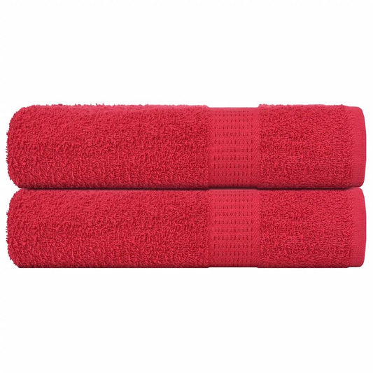Hand Towels "FROGN" 2 pcs Red 50x100 cm 360 gsm