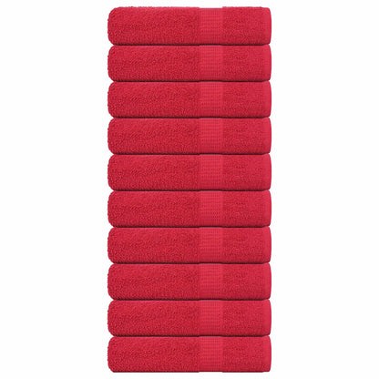 Hand Towels "FROGN" 10 pcs Red 50x100 cm 360 gsm