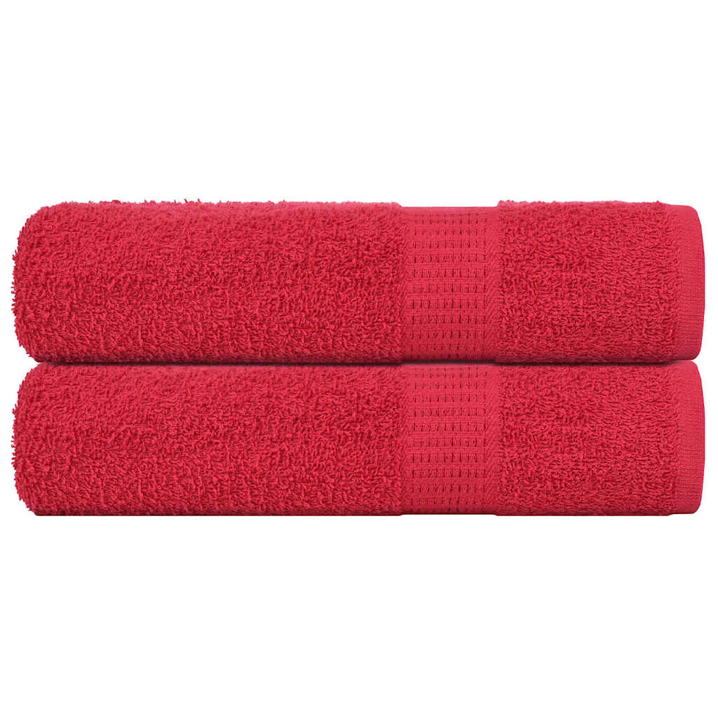 Bath Towels "FROGN" 2 pcs Red 100x150 cm 360 gsm