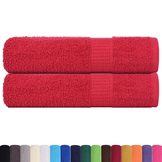Bath Towels "FROGN" 2 pcs Red 100x150 cm 360 gsm