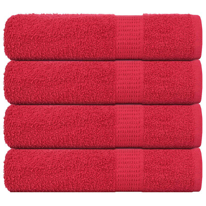 Bath Towels "FROGN" 4 pcs Red 100x150 cm 360 gsm