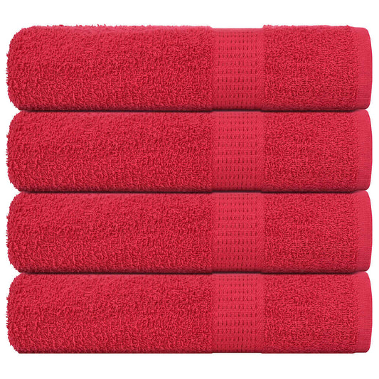 Bath Towels "FROGN" 4 pcs Red 100x150 cm 360 gsm