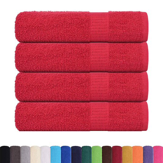 Bath Towels "FROGN" 4 pcs Red 100x150 cm 360 gsm