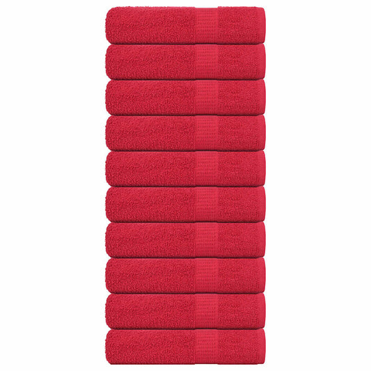 Bath Towels "FROGN" 10 pcs Red 100x150 cm 360 gsm