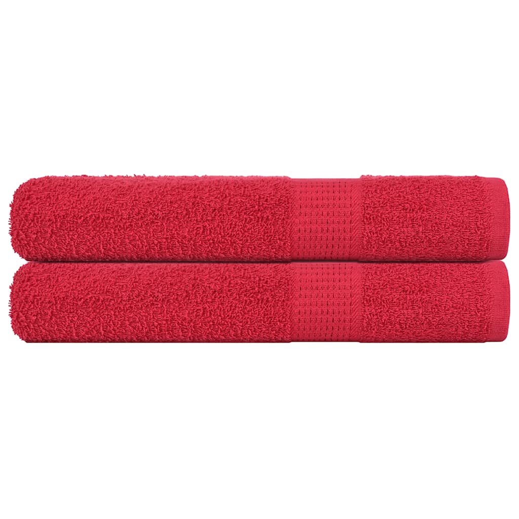 Sauna Towels "FROGN" 2 pcs Red 80x200 cm 360 gsm