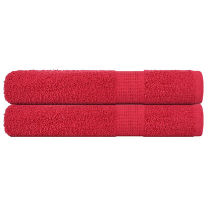 Sauna Towels "FROGN" 2 pcs Red 80x200 cm 360 gsm