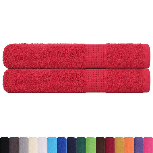 Towels "FROGN" 2 pcs Red 100x200 cm 360 gsm