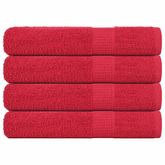 Towels "FROGN" 4 pcs Red 100x200 cm 360 gsm
