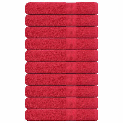 Towels 10 pcs "FROGN" Red 100x200 cm 100% Cotton