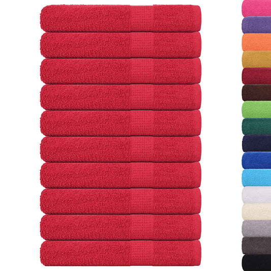 Towels "FROGN" 10 pcs Red 100x200 cm 360 gsm