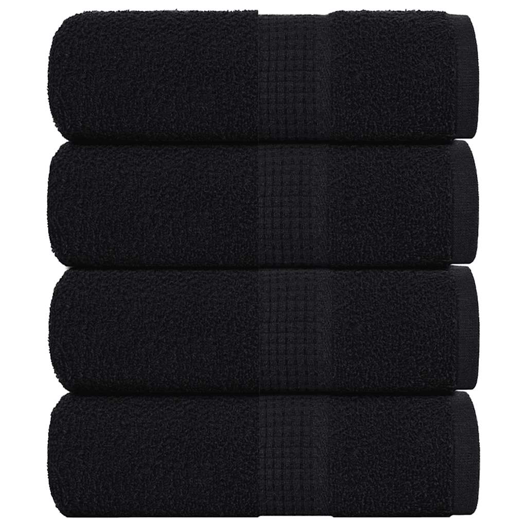 Wash Towels "FROGN" 4 pcs Black 30x30 cm 360 gsm