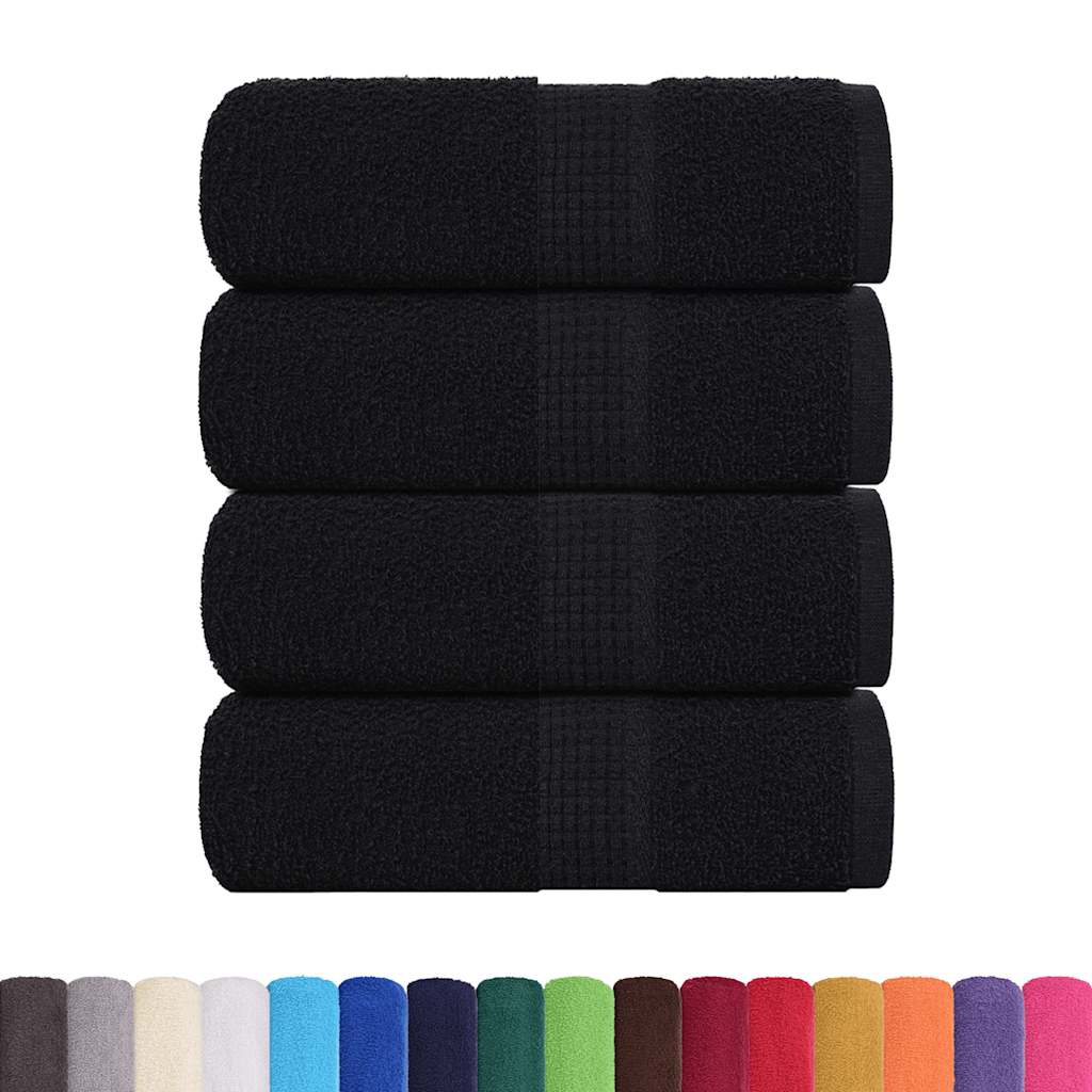 Wash Towels "FROGN" 4 pcs Black 30x30 cm 360 gsm