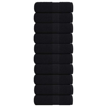 Wash Towels "FROGN" 10 pcs Black 30x30 cm 360 gsm