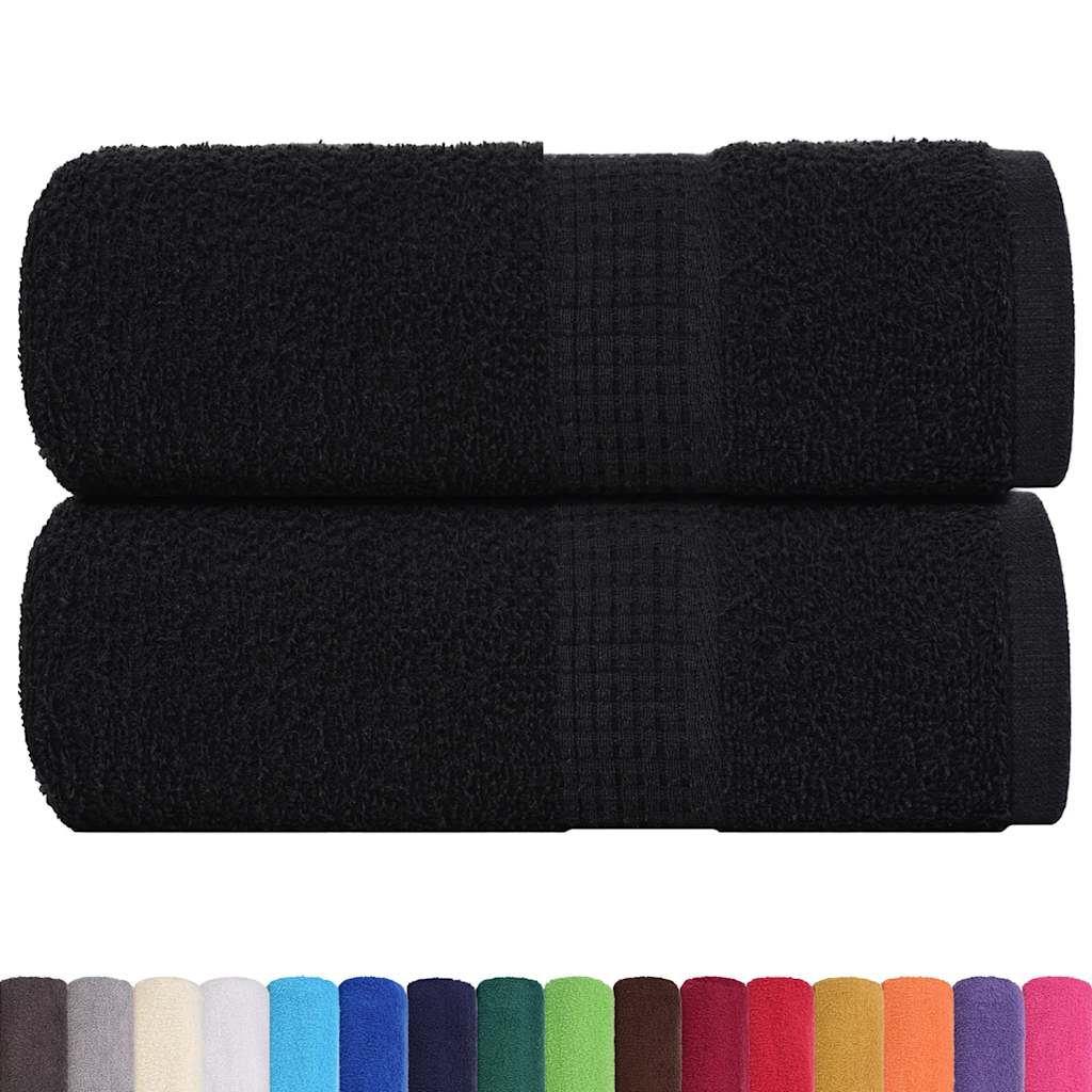 Guest Towels "FROGN" 2 pcs Black 30x50 cm 360 gsm