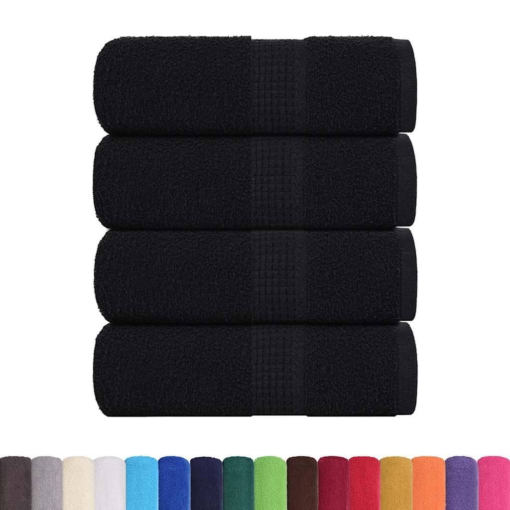 Guest Towels "FROGN" 4 pcs Black 30x50 cm 360 gsm