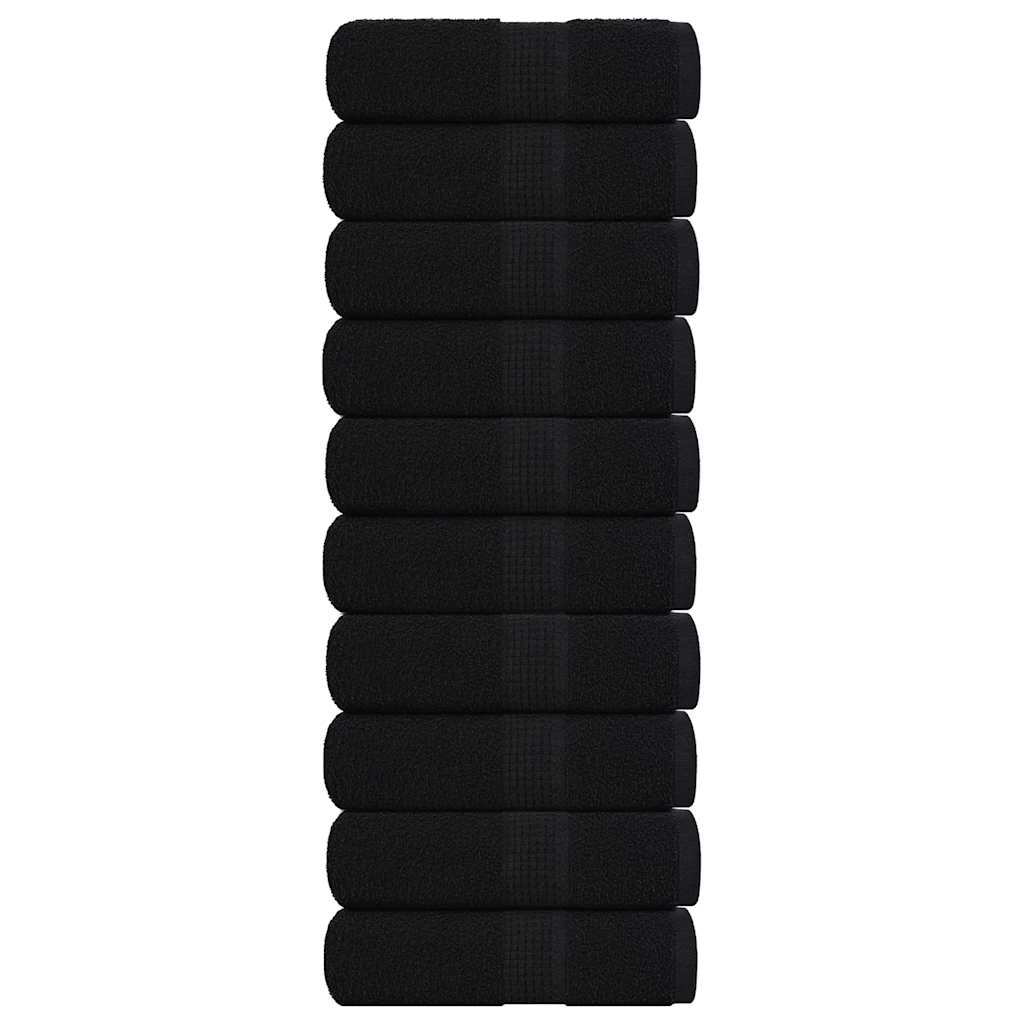 Guest Towels "FROGN" 10 pcs Black 30x50 cm 360 gsm