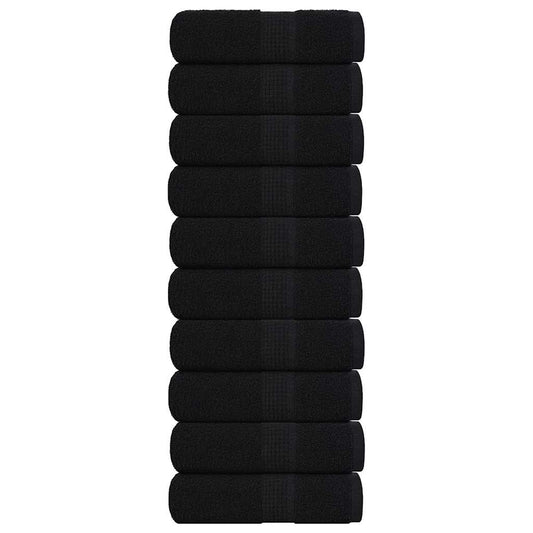 Guest Towels "FROGN" 10 pcs Black 30x50 cm 360 gsm
