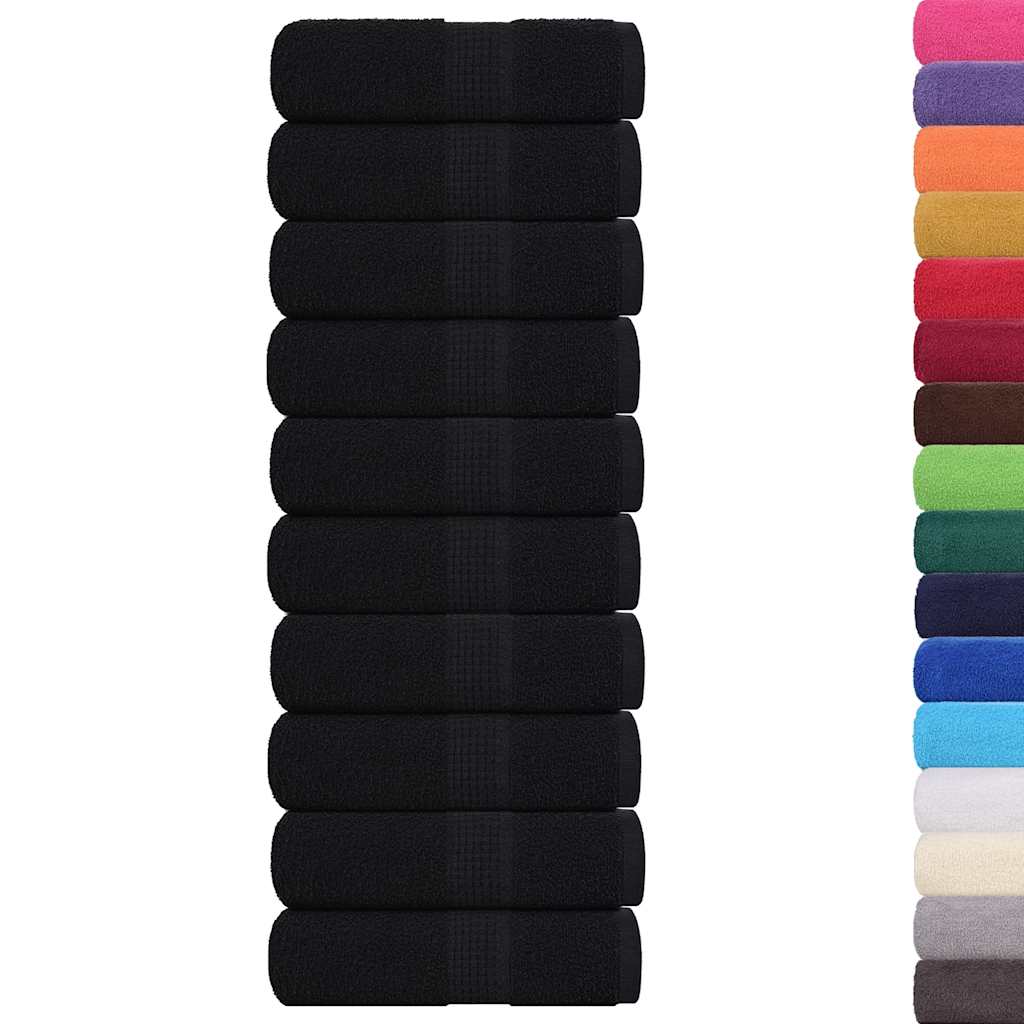 Guest Towels "FROGN" 10 pcs Black 30x50 cm 360 gsm