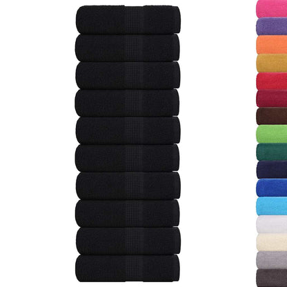 Guest Towels "FROGN" 10 pcs Black 30x50 cm 360 gsm