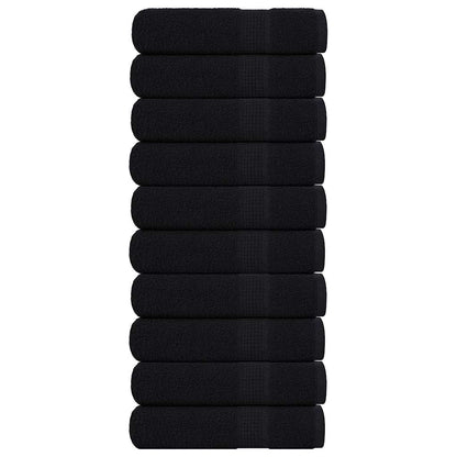 Hand Towels "FROGN" 10 pcs Black 50x100 cm 360 gsm