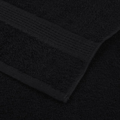 Shower Towels "FROGN" 10 pcs Black 70x140 cm 360 gsm