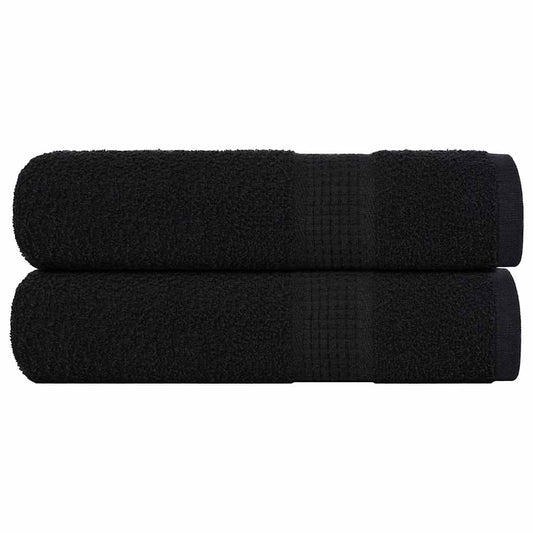 Bath Towels "FROGN" 2 pcs Black 100x150 cm 360 gsm