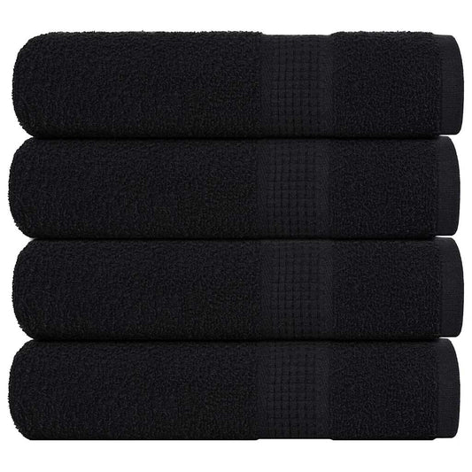 Bath Towels "FROGN" 4 pcs Black 100x150 cm 360 gsm