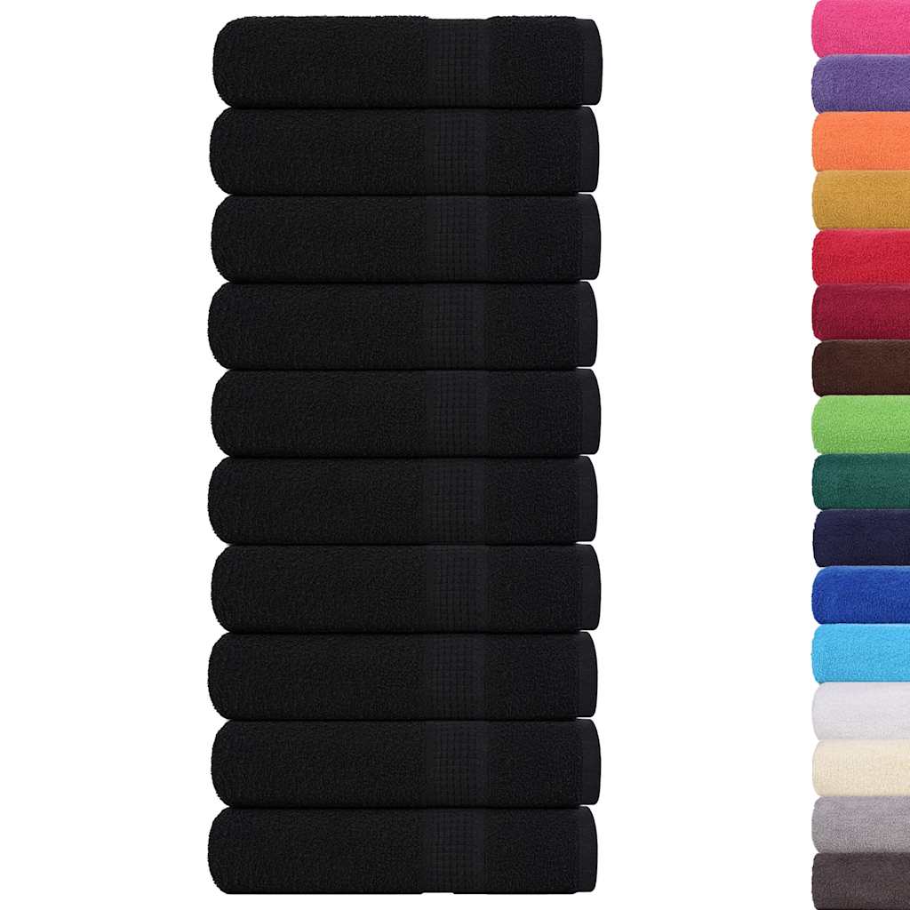 Bath Towels "FROGN" 10 pcs Black 100x150 cm 360 gsm