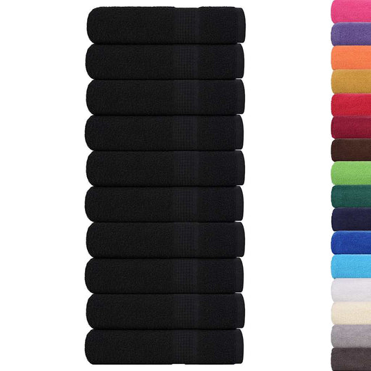 Bath Towels "FROGN" 10 pcs Black 100x150 cm 360 gsm