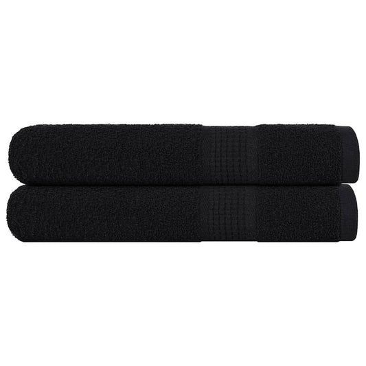 Sauna Towels "FROGN" 2 pcs Black 80x200 cm 360 gsm