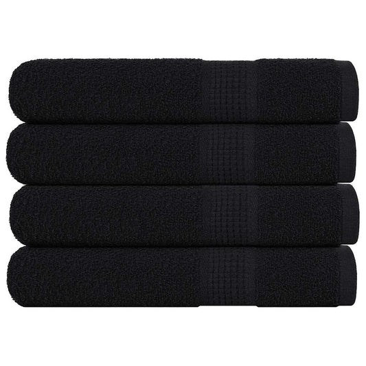 Sauna Towels "FROGN" 4 pcs Black 80x200 cm 360 gsm