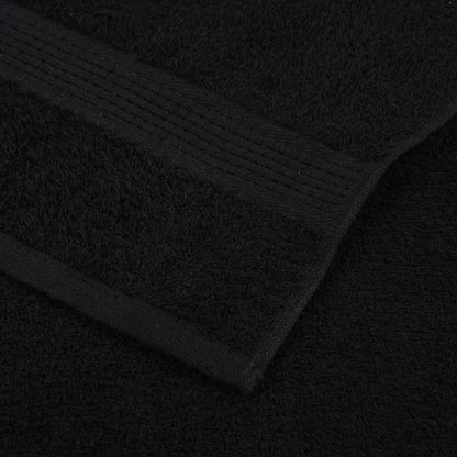 Sauna Towels "FROGN" 4 pcs Black 80x200 cm 360 gsm