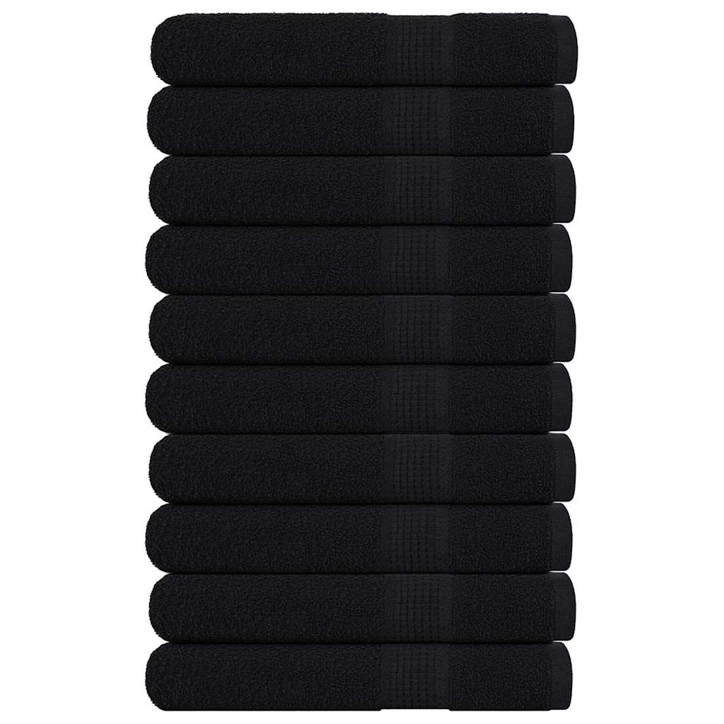 Sauna Towels "FROGN" 10 pcs Black 80x200 cm 360 gsm