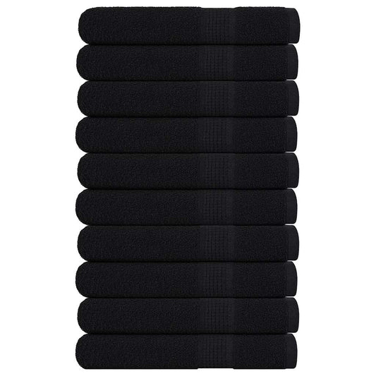 Sauna Towels "FROGN" 10 pcs Black 80x200 cm 360 gsm