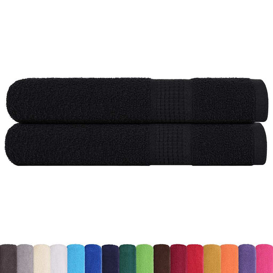 Towels "FROGN" 2 pcs Black 100x200 cm 360 gsm