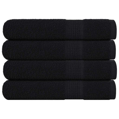 Towels "FROGN" 4 pcs Black 100x200 cm 360 gsm