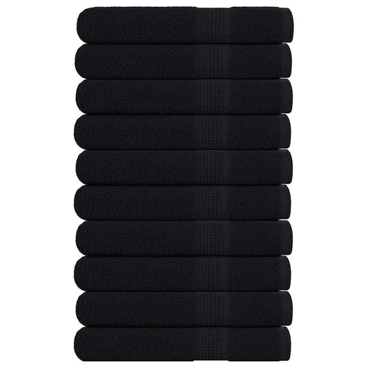 Towels "FROGN" 10 pcs Black 100x200 cm 360 gsm