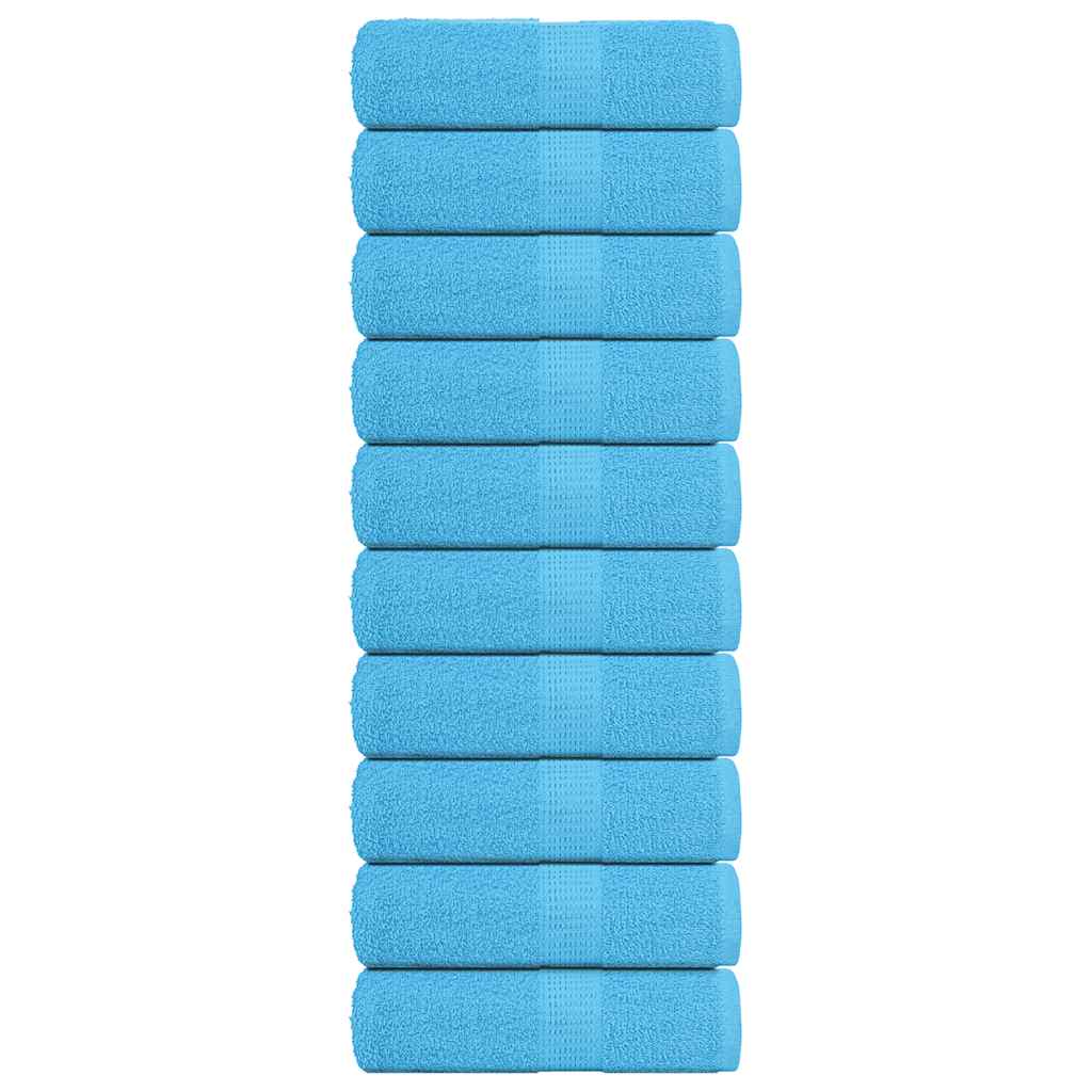Guest Towels "FROGN" 10 pcs Turquoise 30x50 cm 360 gsm