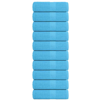 Guest Towels "FROGN" 10 pcs Turquoise 30x50 cm 360 gsm
