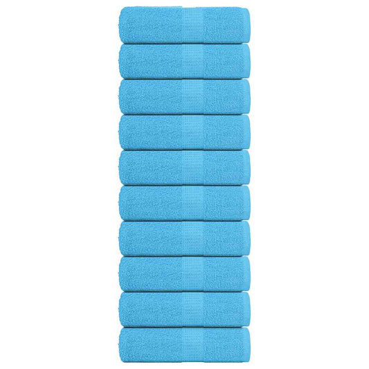 Guest Towels "FROGN" 10 pcs Turquoise 30x50 cm 360 gsm