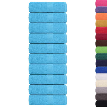 Guest Towels "FROGN" 10 pcs Turquoise 30x50 cm 360 gsm