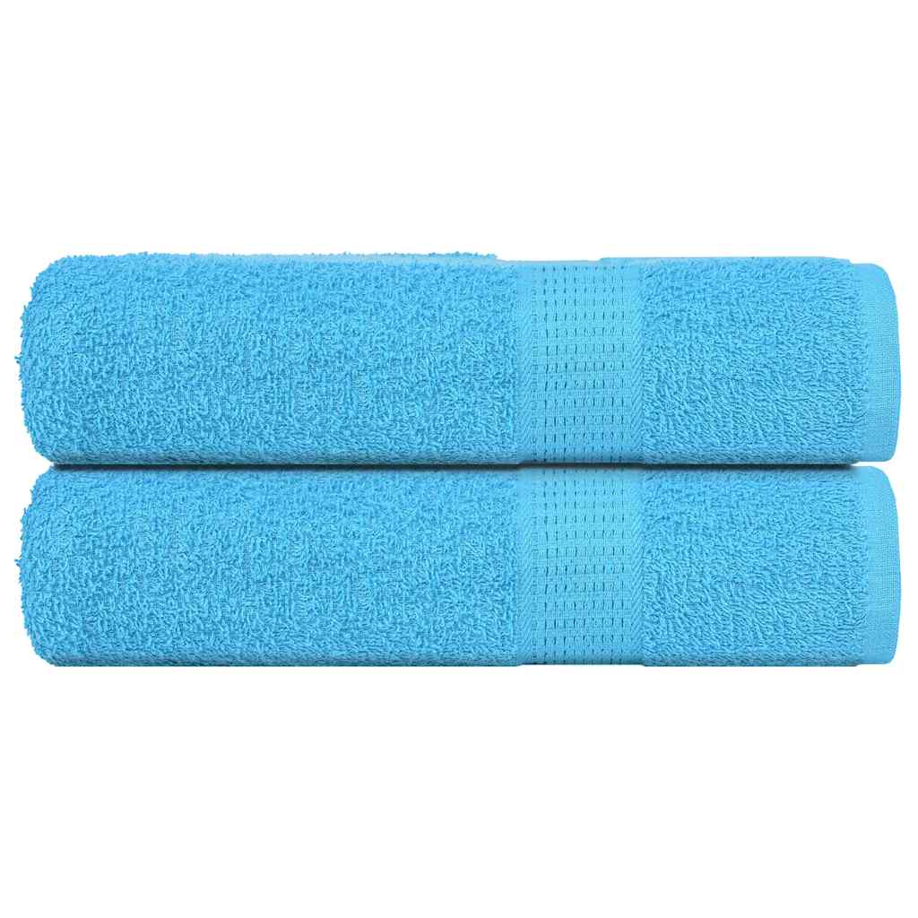 Hand Towels "FROGN" 2 pcs Turquoise 50x100 cm 360 gsm