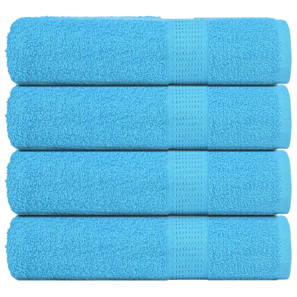 Hand Towels "FROGN" 4 pcs Turquoise 50x100 cm 360 gsm