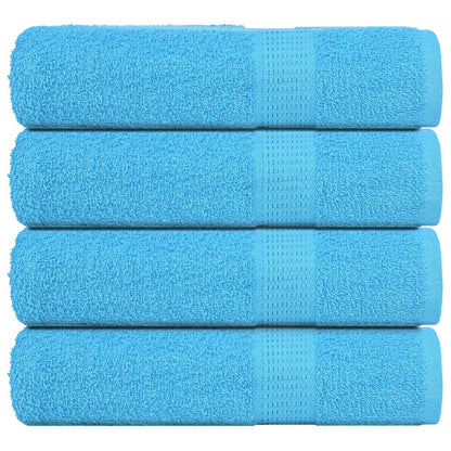 Hand Towels "FROGN" 4 pcs Turquoise 50x100 cm 360 gsm